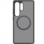 Husa Clear Magnet Case pentru Samsung Galaxy S25 Ultra, Black Frost