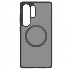 Husa Clear Magnet Case pentru Samsung Galaxy S25 Ultra, Black Frost