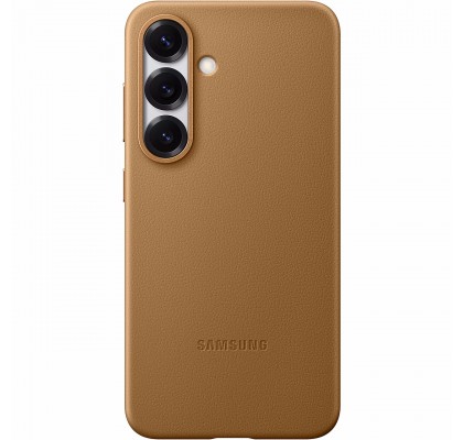 Husa Kindsuit (Leather) Cover pentru Samsung Galaxy S25, Camel