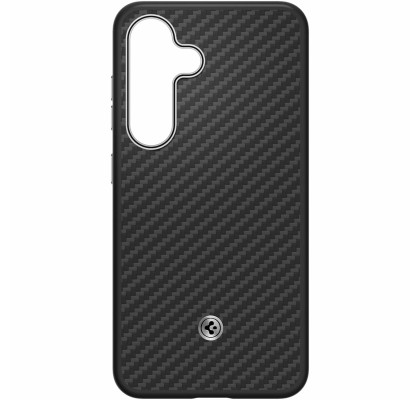 Husa Aramid Case pentru Samsung Galaxy S25, Black Silver