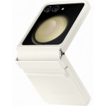 Husa Flap Eco-Leather Case pentru Samsung Galaxy Z Flip5, Cream
