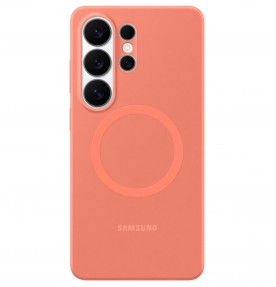 Husa Silicone Magnet Case pentru Galaxy S26 Ultra, Coralred