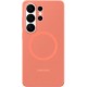 Husa Silicone Magnet Case pentru Galaxy S26 Ultra, Coralred