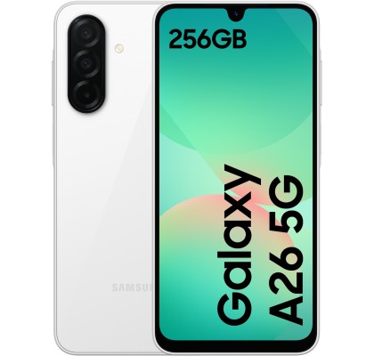 Samsung Galaxy A26 5G, 256GB, 8GB RAM, White